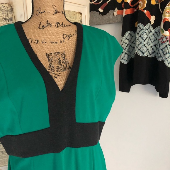 Narcisco Rodriguez for Design Nation Green Colorblock Dress Sz XL NWT - Picture 5 of 16